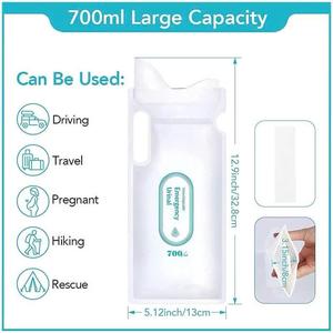 Túi Đi Vệ Sinh Khẩn Cấp 700ml Gấp Gọn Tiện Dụng Cho Xe Hơi / Đi Vệ Sinh