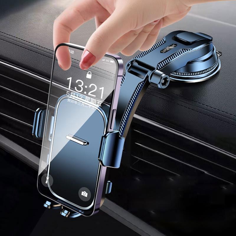 Car Phone Holder Phone Clamps On Waterfall-shaped Cars Do Not Obscure Driving Vision 360 Degree Rotation 0