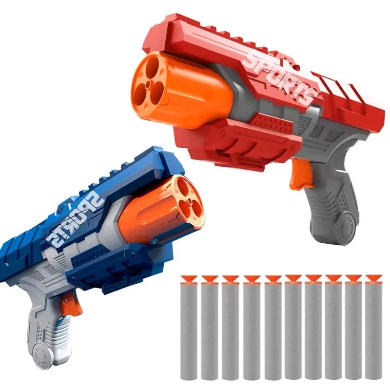 Soft Bullet Gun Mainan Tembak Anak Tembak Mainan Soft Bullets Toy Airsoft Kids Toy Hollow Hole Foam Head Soft Bullet 3