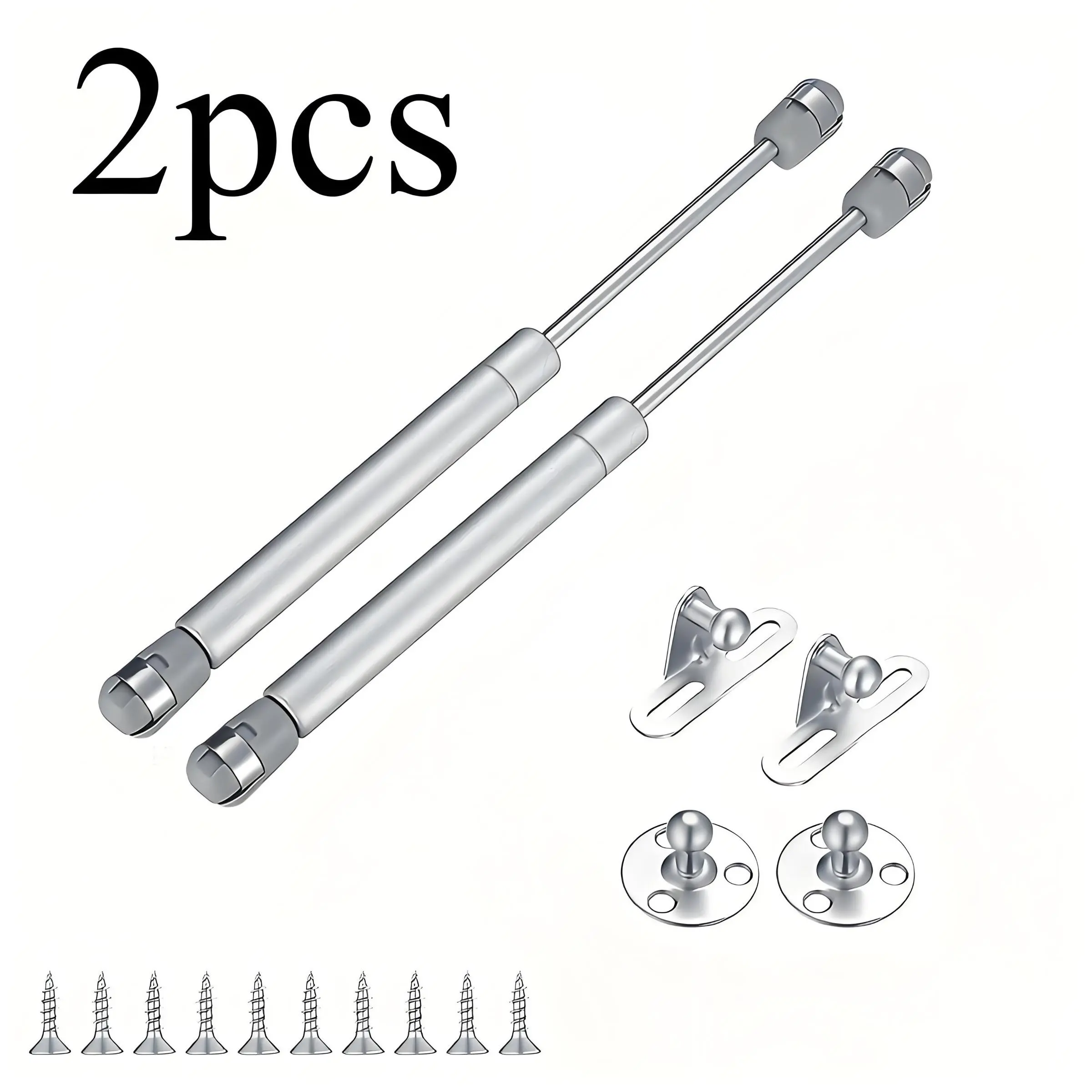 Gas Spring Hinge, Soft Close Lid Stay Hinge, Hydraulic Gas Dampers for Cabinet Doors, Door Mounting Pieces with a Matte Finish