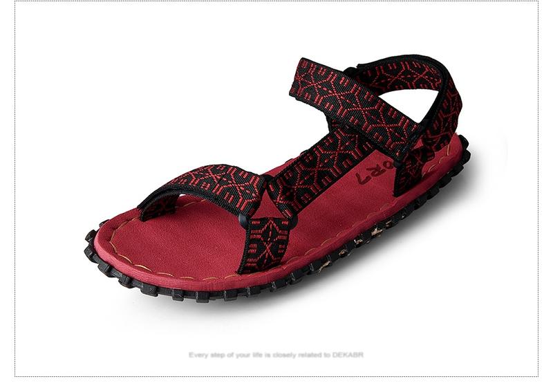 Product Introduction of DEKABR Brand 2024 New High Quality Summer Comfortable Sandals Beach Sandals Men Casual Shoes Non-Slip Breathable Size 40-45 42