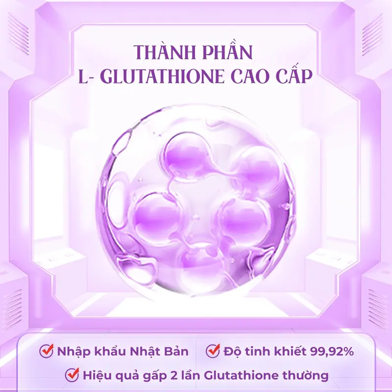 Phiên Bản Tím Ấn Tượng - Viên Uống Glutathion 600 - Hộp 30 Viên - Viên uống không sử dụng cho nam 4