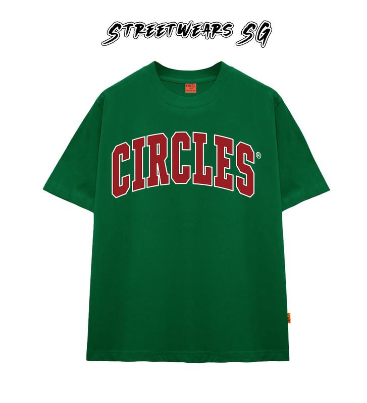 Áo thun cổ tròn CIRCLE Đỏ Cong Cao cấp nam nữ form rộng - Streetwears SG Menswear Cotton 4