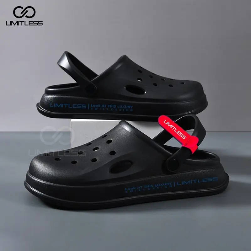 Limitless - Sandal Selop Elizer Pria Keren Sendal Slip On Cowok Dewasa Bahan Eva Phylon Ringan - Size 39-44 Kasual Karet 7
