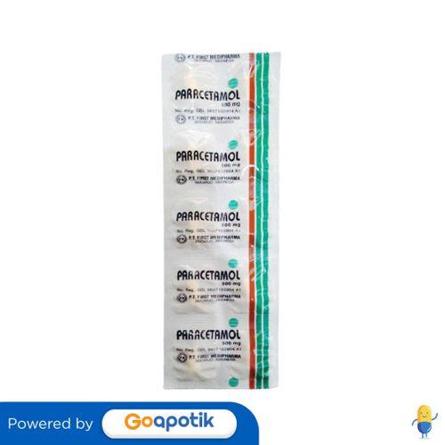 Gambar PARACETAMOL FIRST MEDIPHARMA 500 MG STRIP 10 KAPLET dari Apotek Rejeki Sidoarjo by GoApotik Kab. Sidoarjo Tokopedia