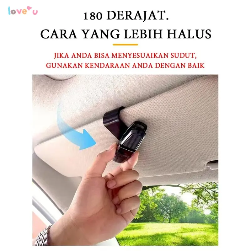 Klip Kacamata Mobil - Klip Kacamata Canggih, Perlengkapan Interior Mobil, Pelindung Matahari Mobil [Merek]. Melindungi kacamata dan memberikan kenyamanan saat mengemudi. 5