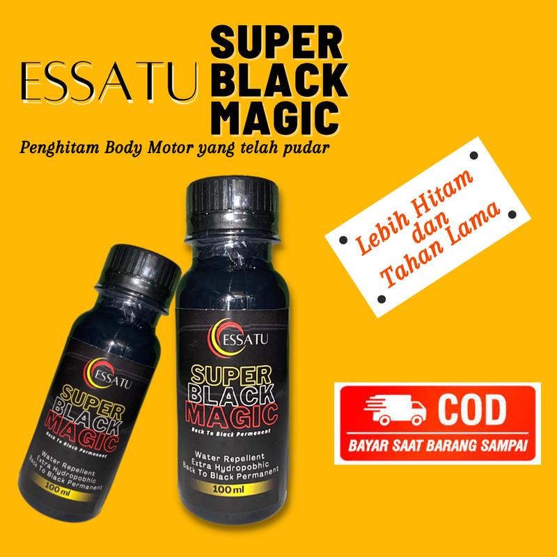 Essatu Penghitam Dashboard Motor dan Mobil Super Black Magic 100 ML 6
