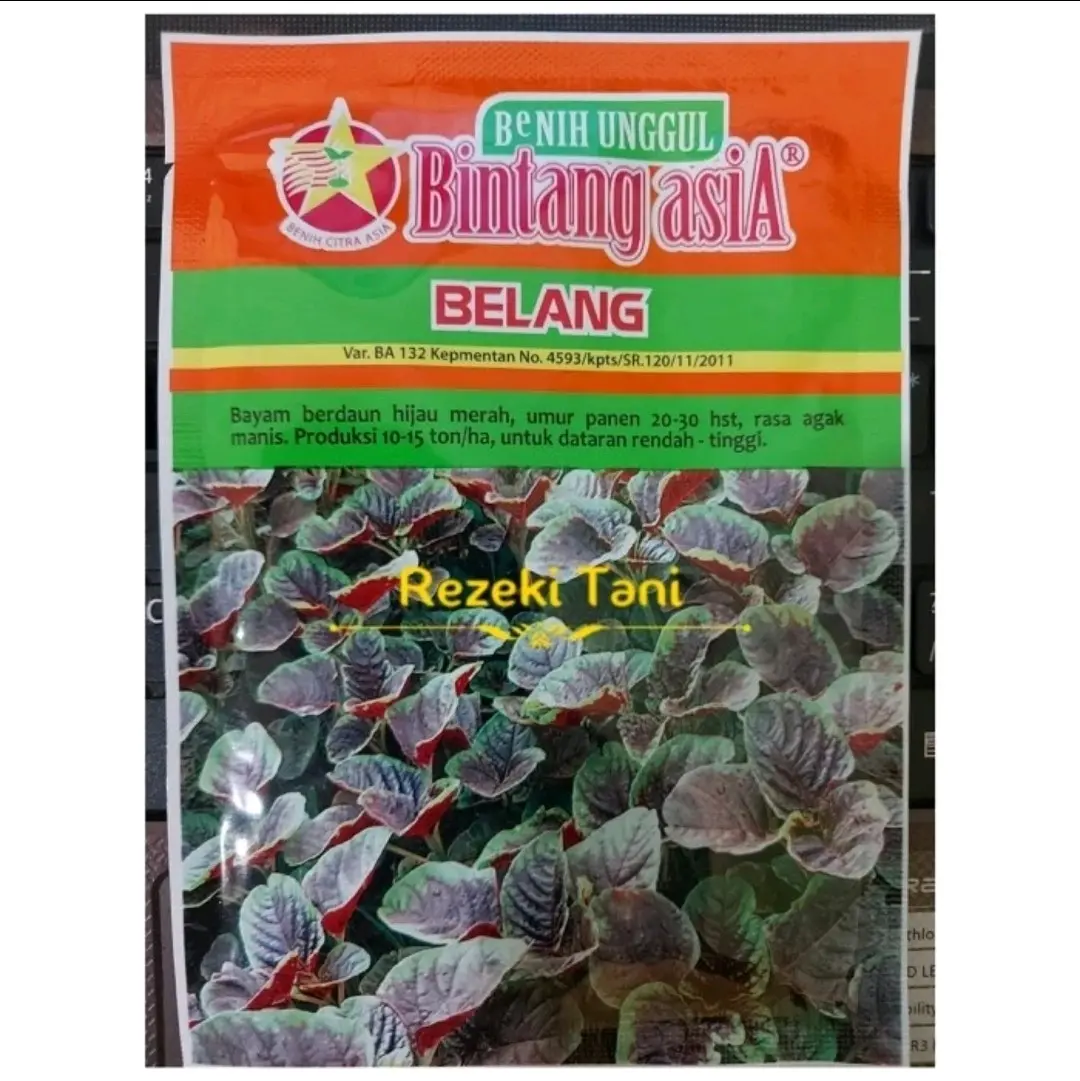 Benih Bayam Batik Belang 50gr Bintang Asia
