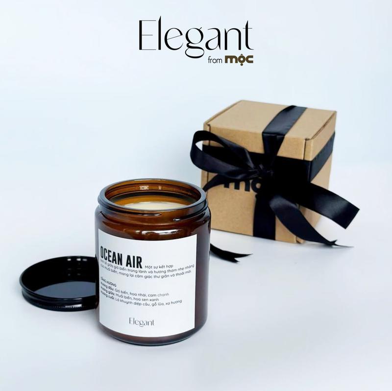 Nến Thơm Cao Cấp Nến Mộc (BST Elegant) - Cháy lâu từ 20 - 40h, Decor Phòng, Dầu Thơm, Trang Trí Nhà, Quà Tặng 6