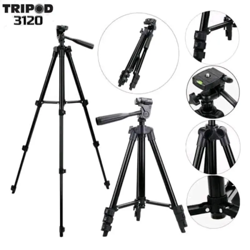 Tripod HP 3120a Holder Stabilizer 1 Meter Kamera Universal Free U dan Tas Tripod Dudukan Kamera Camera Accessories Foto Foto