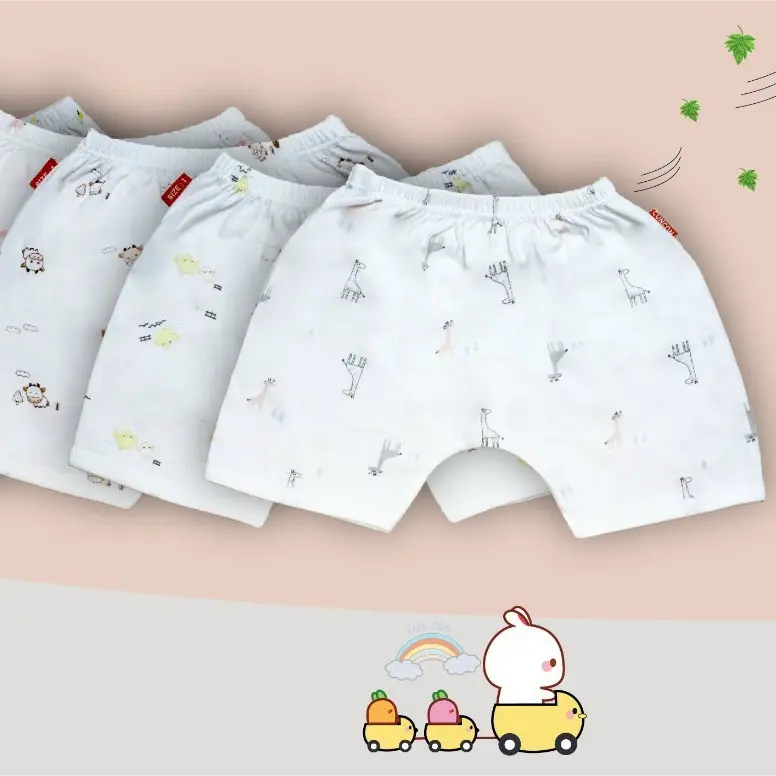 Quần ngắn sơ sinh họa tiết CUNCON (Nhiều họa tiết)