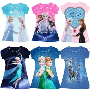 Dress anak terbaru / dress frozen anak kekinian / dress scuba anak motif terbaru / daster anak murah / frozen 01-10 Fashion