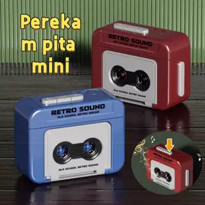Mini Voice Recorder Keychain Gantungan Kunci Kreatif Dengan Fungsi Perekaman Gantungan Kunci Rekaman Suara Retro