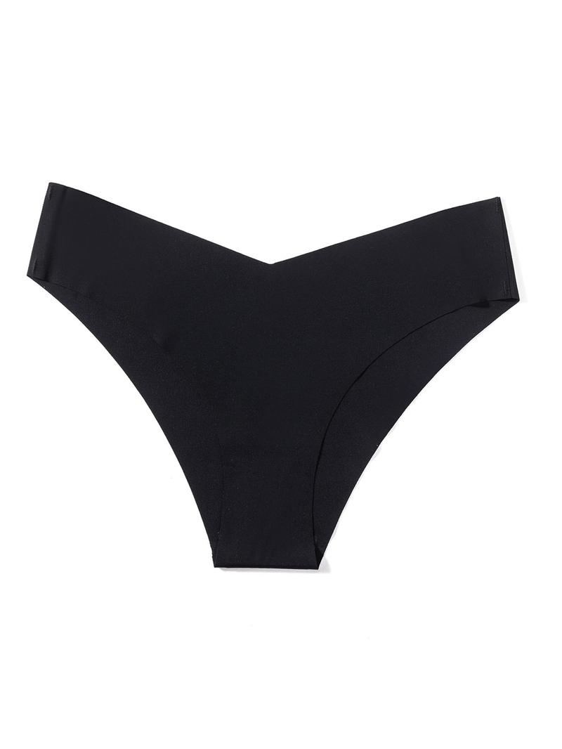 Product Introduction of Women's Solid Color Seamless Panty, Soft Comfortable Breathable Knicker for Daily Wear, Underwear for All Seasons 3