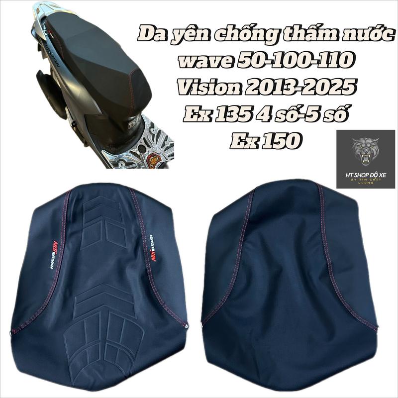 Da yên xe máy Đa Năng Co Giãn 4 Chiều Wave 50/100/110,Sirius Rc,wave nhỏ,Ex 2010, Ex 135 5 số,vision mẫu vân trơn và xương cá chống thấm nước