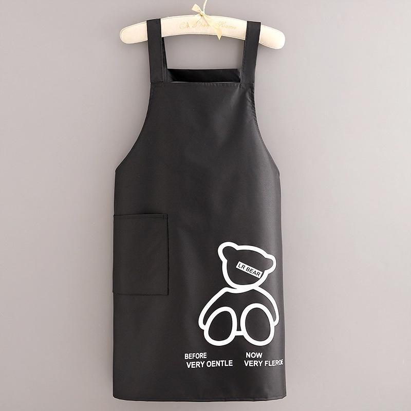 Tạp Dề Chống Thấm Nước Và Chống Dầu, In Hình Gấu Dễ Thương 1