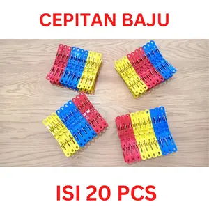 Jepitan Jemuran  / Jepitan Baju / Penjepit Baju / Laundry clips  isi 20 PCS