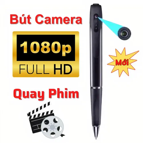 CAMERA BÚT  V8  HD 1080P QUAY PHIM VÀ GHI ÂM, PIN TỪ 60-90 PHÚT.