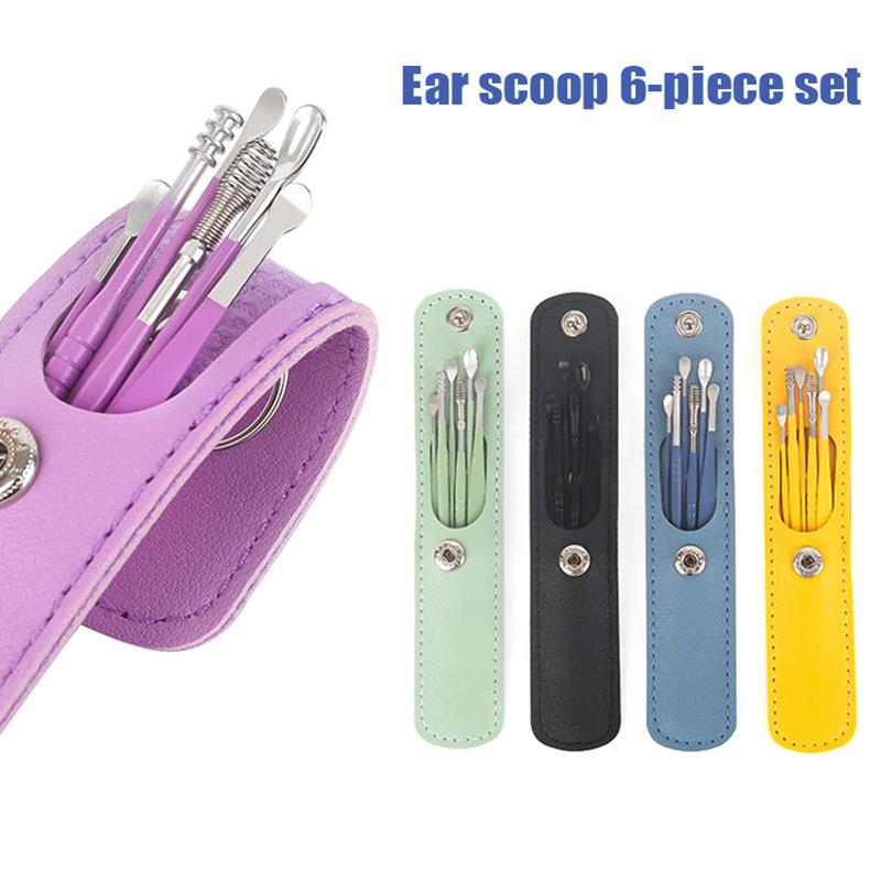 6PCS/SET Multicolor Ear Cleaner Wax Pickers Earpick Wax Remover ...