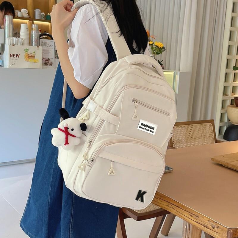  Balo đi học Hàn Quốc Ulzzang nắp gập nam nữ cặp sách đi học đi chơi du lịch thời trang Unisex 