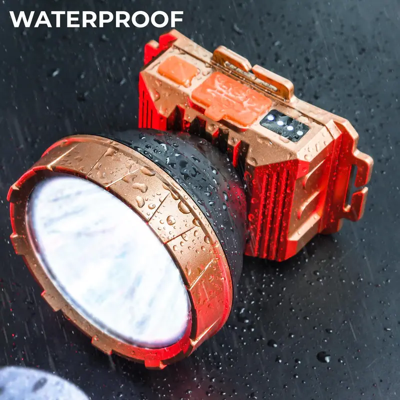 Headlamp Senter Kepala LED Multifungsi Tahan Lama Waterproof 4
