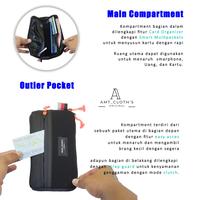 Gambar Amt - Hand Bag / Clutch Bag Anti Air / Tas Tangan Dompet Exclusicve Pria With Lock Elegant - HITAM dari Amt Cloths Officiall Store Kab. Garut 4 Tokopedia