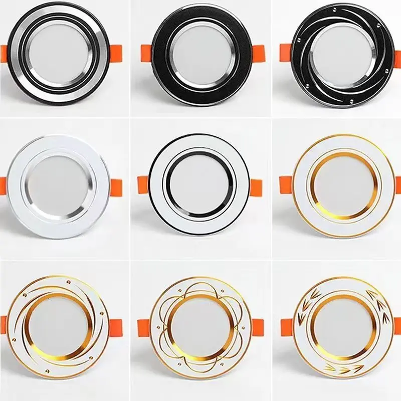 Đèn LED Downlight, 2023 Mới, Đèn trần, Âm Trần, Nhà, 5W, Ba Màu, Có Thể Điều Chỉnh Độ Sáng, Thích Hợp Cho Phòng Khách, Hành Lang, Đèn trần, Đèn Mắt Mèo