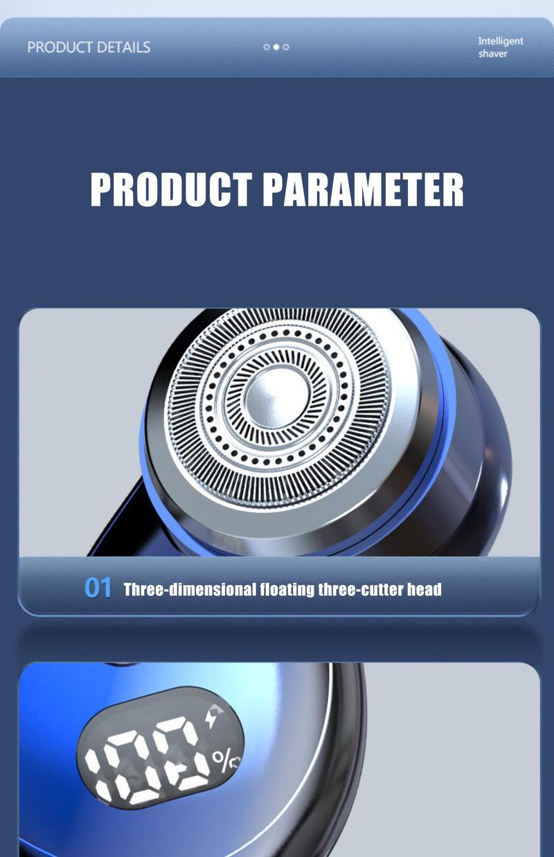 Product Introduction of Dongrinli Portable Electric Shaver For Man Rechargeable Trimmer Travel Mini Razor Beard Knife 32