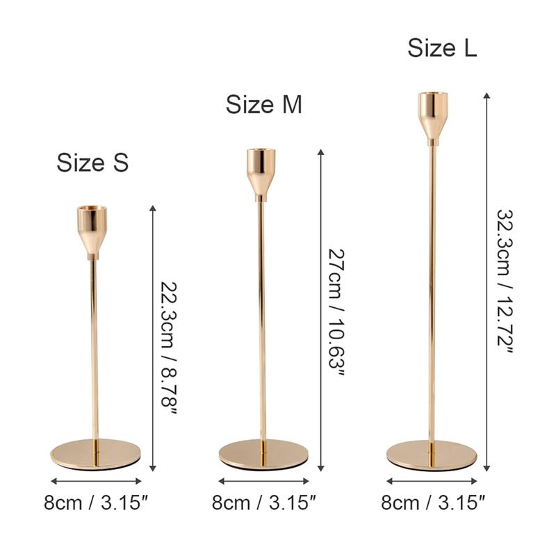 Candle Holder Set, 6 Counts/set Modern Simple Candle Stand, Decorative Candle Holder for Home Living Room Bedroom Dining Room Wedding Party, Ornaments 1