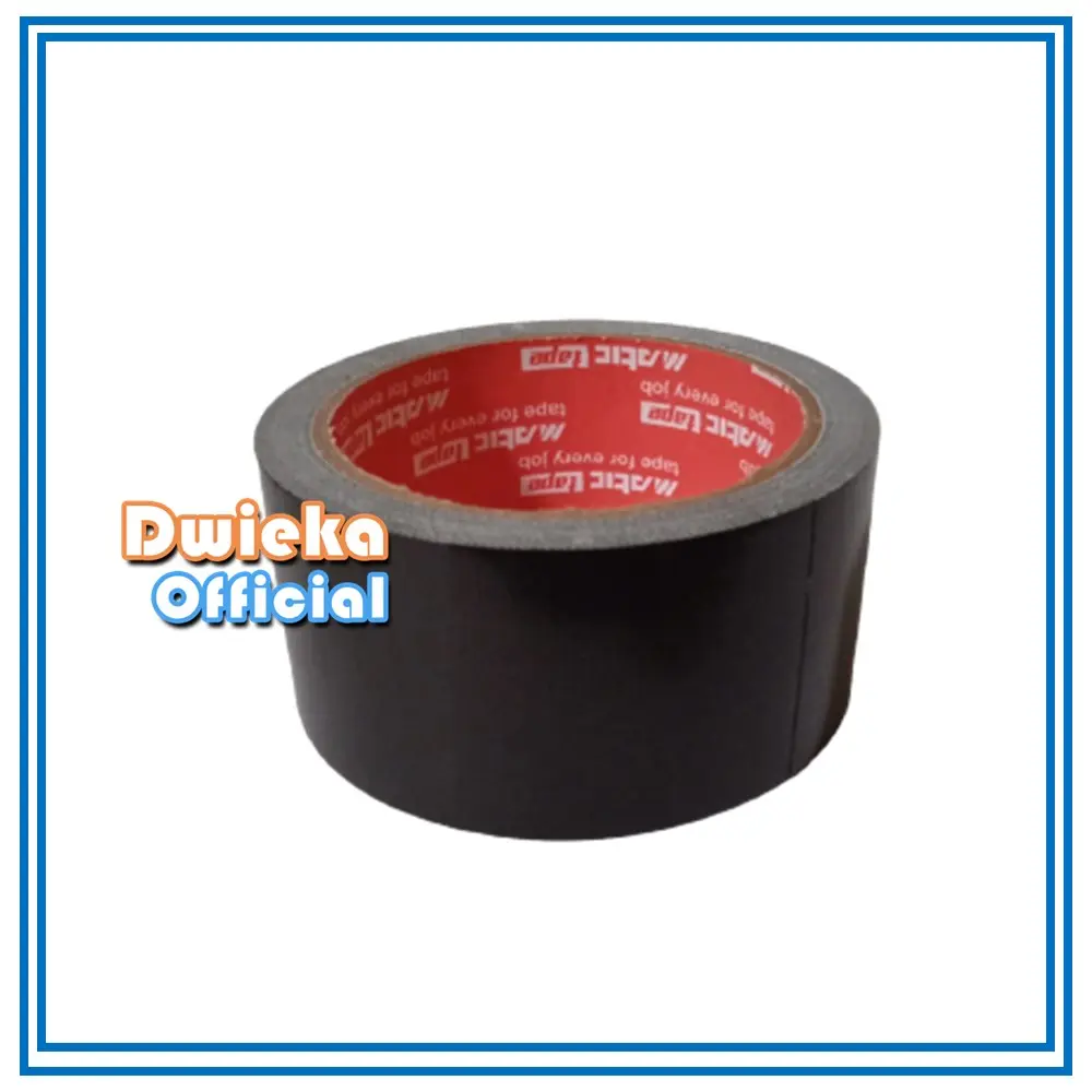 Cloth Tape / Lakban Hitam Matic tape 24mm, 36mm, 48mm Murah
