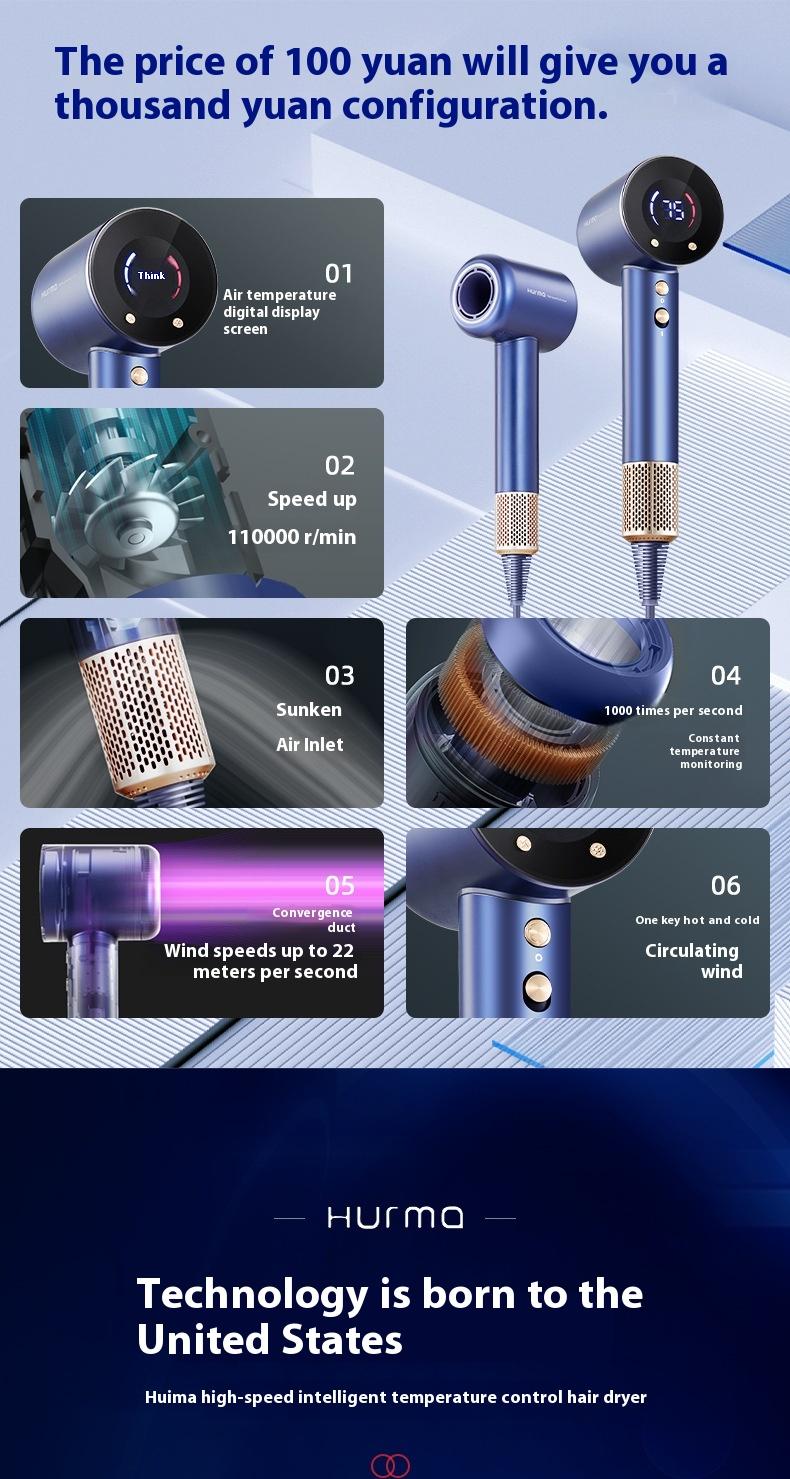 Product Introduction of Negative ion hot air comb, hair dryer, straight hair comb, curling iron, large hair dryer, hair dryer, electric hair dryer, high-speed hair dryer 1