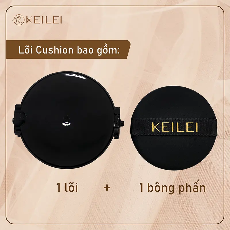 [LÕI CUSHION] Phấn nước đa năng 3 trong 1 KEILEI - 3 in 1 Radiance Cushion KEILEI Trang Điểm Cosmetic, thay thế tiết kiệm Mỹ Phẩm Nữ Women 3