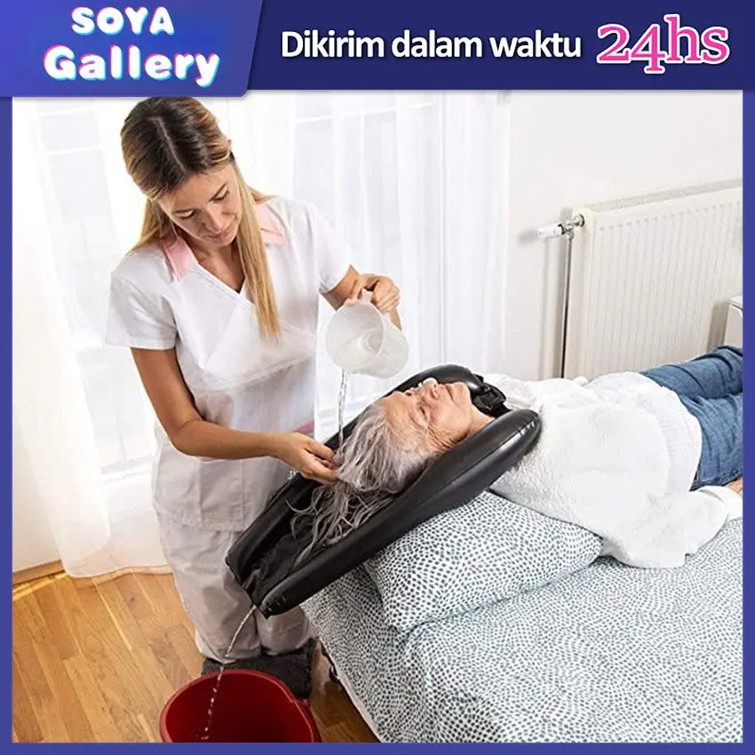 Inflatable Washbak Wastafel Keramas Ember Portable Bak Cuci Rambut Tiup ...
