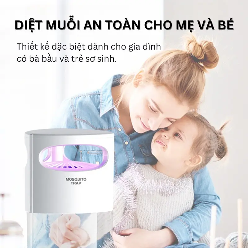 Đèn bắt muỗi Uv PINKMIKA,máy bắt muỗi và côn trùng sử dụng ánh sáng và quạt gió 6