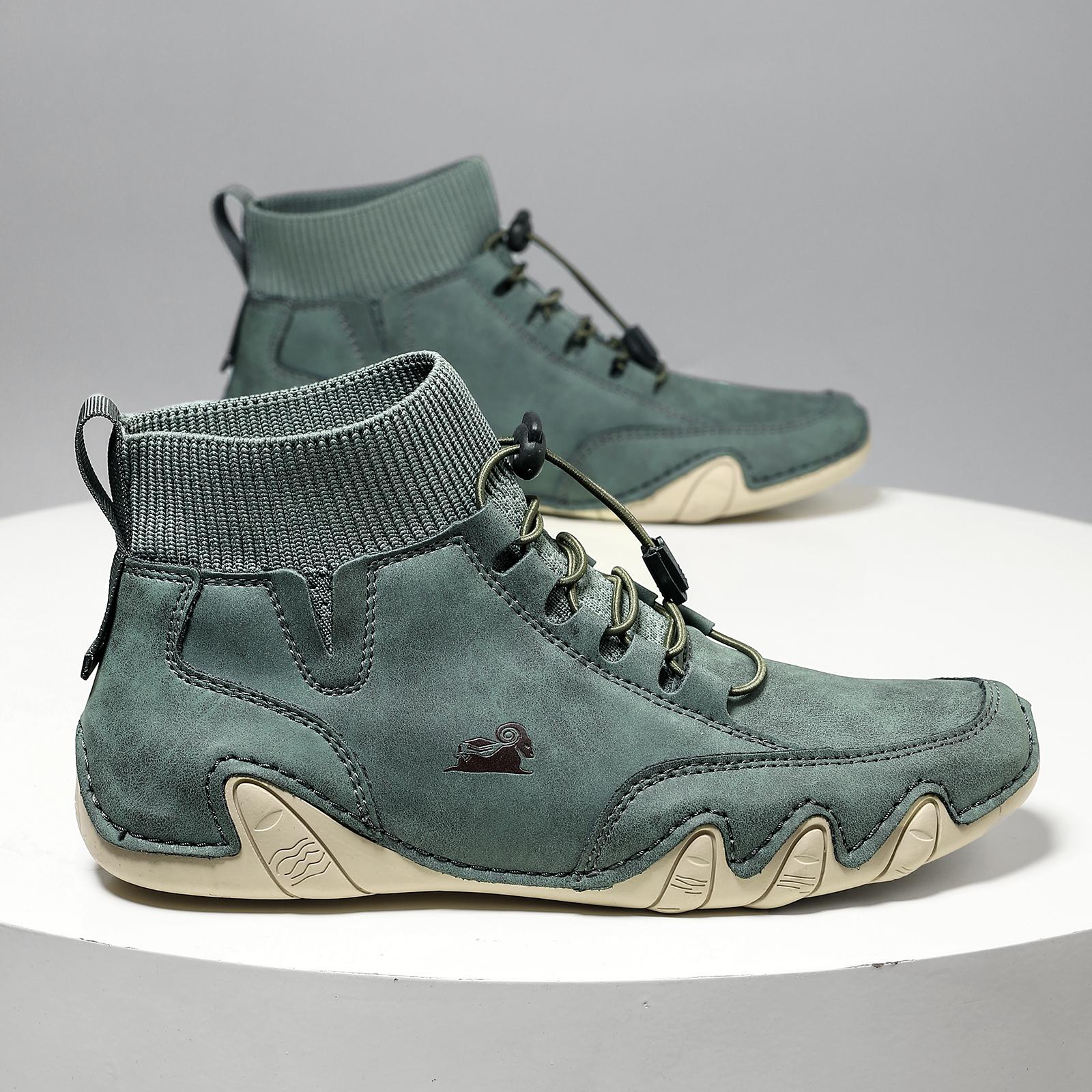 Prelesty Sepatu Martin Boots Pria Tinggi Kulit Asli Original Formal Footwear Cowok Dewasa High Top Kerja Karet Lentur Keren 345