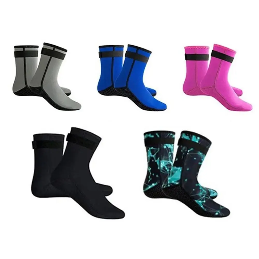 Wetsuit Shoes 3mm Neoprene Diving Socks Non-slip Warming Swimming Snorkeling Socks Water Resistant Sand Proof Beach Water Socks Gym