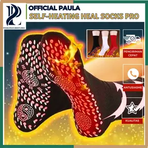 PAULA- Kaus Kaki Kesehatan Pemanasan Magnetik / Kaus Kaki Pijat Musim Dingin Unisex Cotton