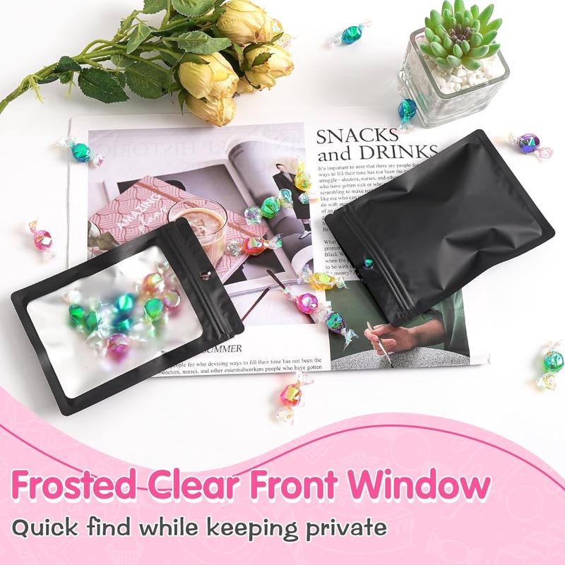 Product Introduction of Durable Storage Bag, 100pcs/set Self Sealing  Food Sundries  Jewelry Storage Bag, Home Organizer for Indoor & Outdoor 6