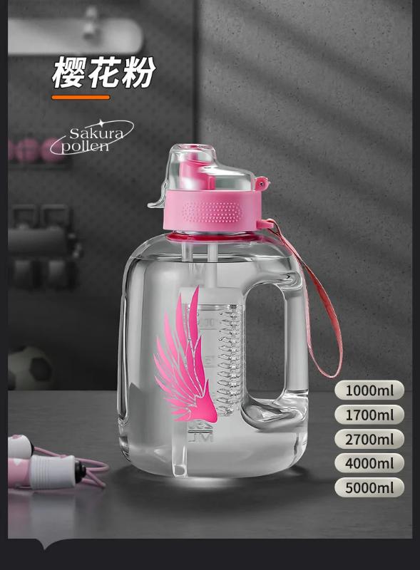 Product Introduction of Chai nhựa, Dung tích lớn hơn 4L hoặc 5L, Thích hợp cho thể thao, Thể dục và các hoạt động ngoài trời, Không chứa BPA, Có thể được sử dụng làm bình nước hoặc ấm đun nước, Có các kích cỡ bình 1000ml, 1700ml và 2700ml, Bao gồm xô Sport 24