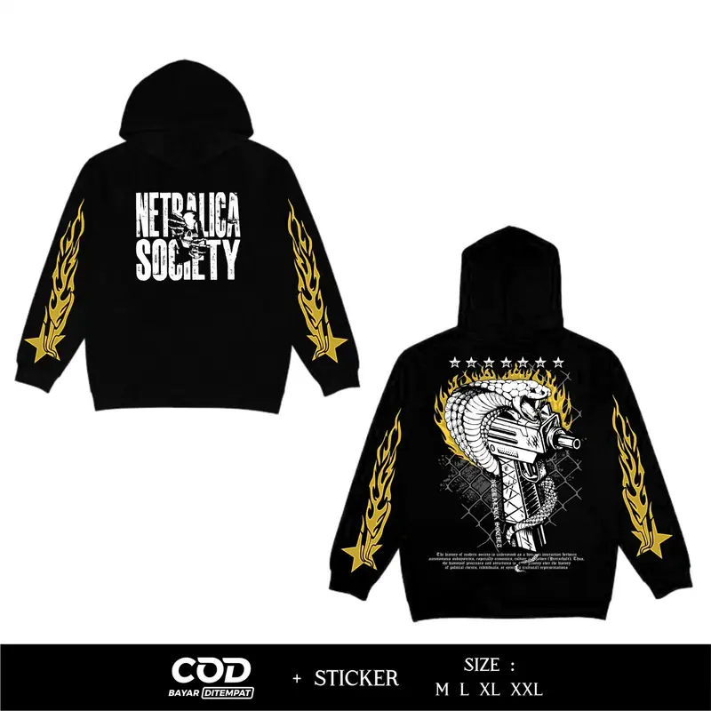 Hoodie Netralica Society Sablon DTF Desain Terbaru 0