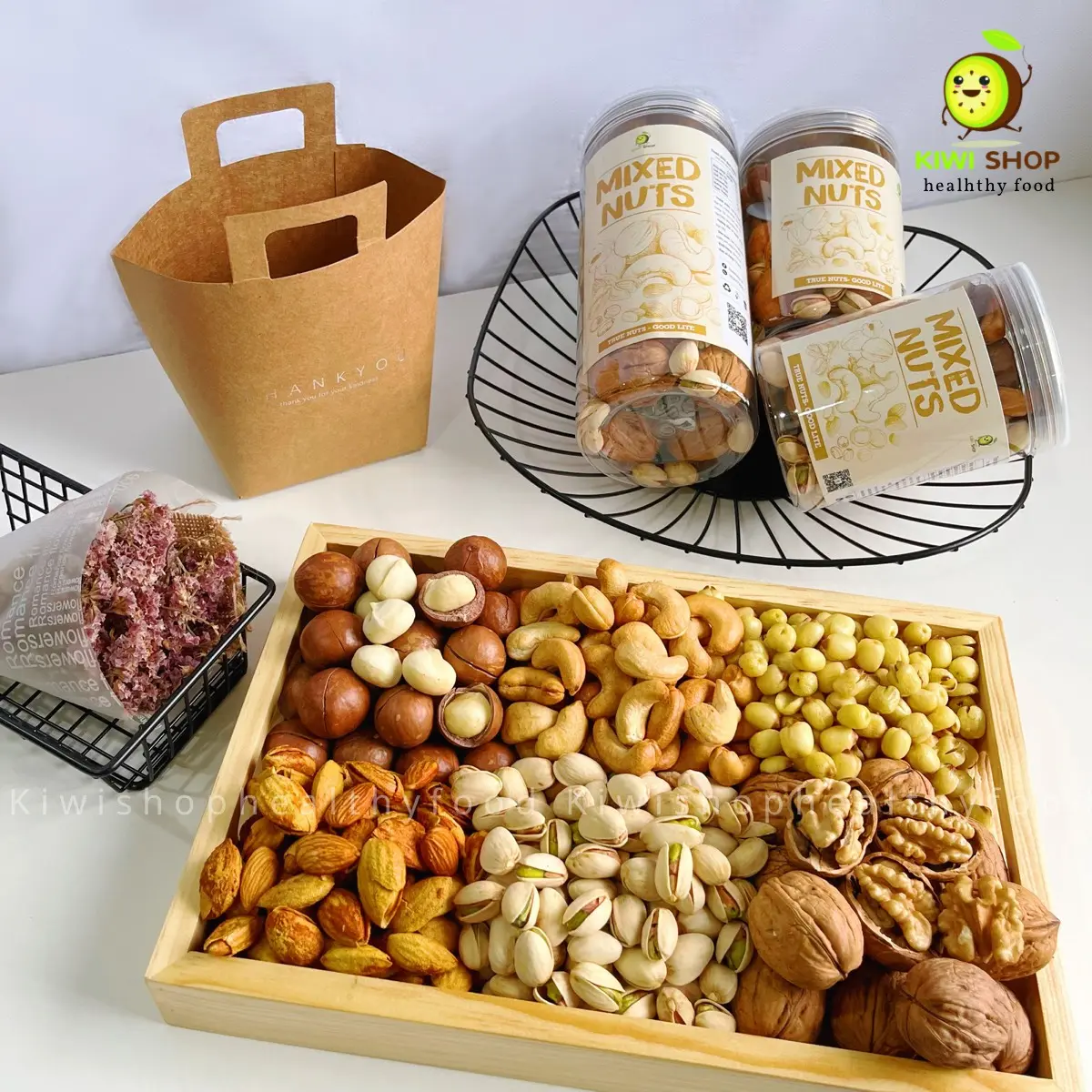 Hạt Dinh Dưỡng Mix 6 Hạt Tiện Lợi - Kiwi Shop Healthy Food