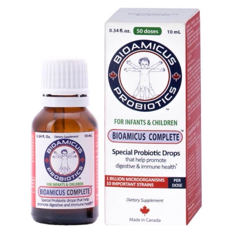   Tặng quà +tích điểm   Bioamicus complete - Men 10 chủng  nhập khẩu chính hãng  Tốt cho hệ tiêu hoá lọ 10ml Men vi sinh cho bé 