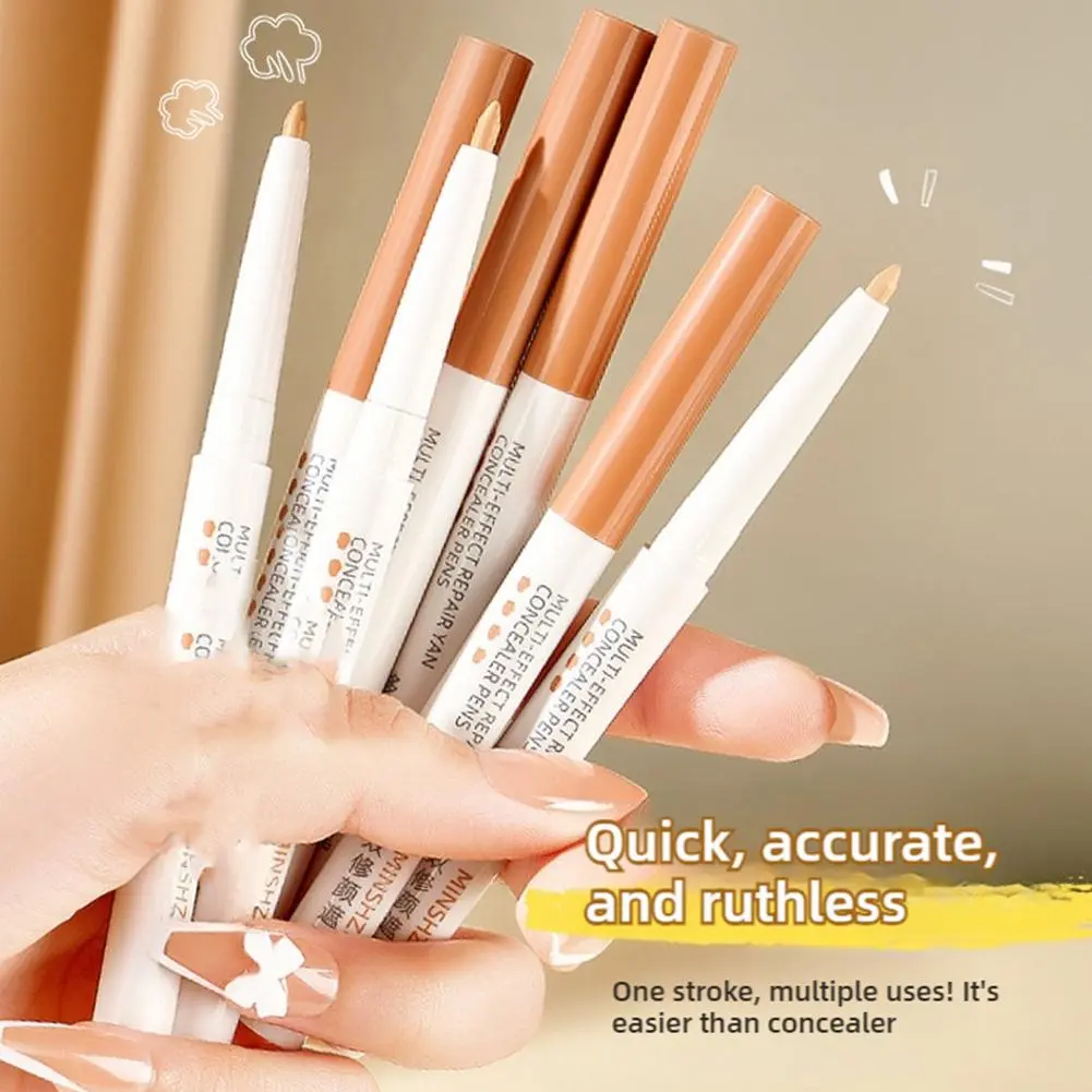 Concealer Eyebrow Pen Stick Natural Moisturizing Concealer Pencil Cover Spot Dark Circles Invisible Pores Waterproof Face Makeup