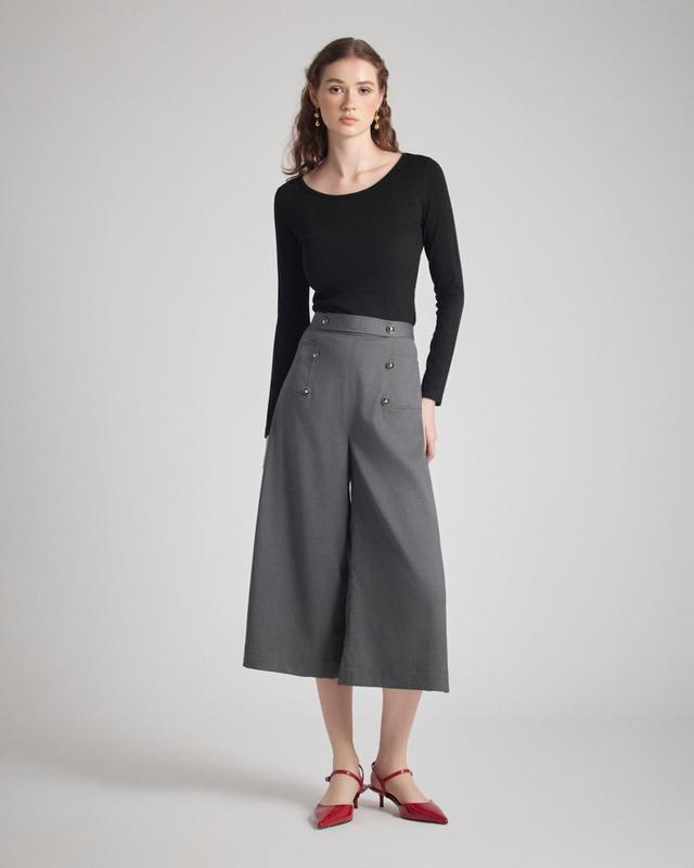 Quần culottes dáng A MONOTALK _MOF24W-B30015TK