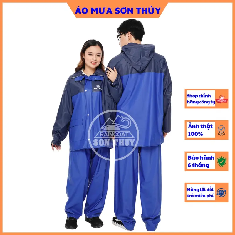 Bộ quần áo đi mưa không thấm nước cao cấp 7