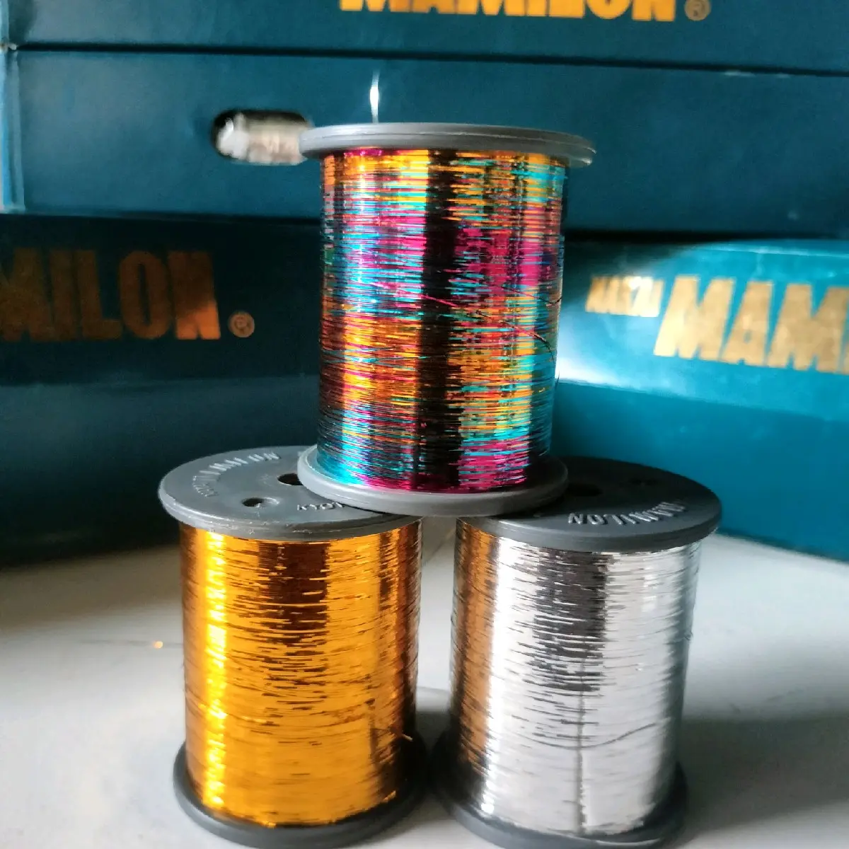 BENANG MAMILON , BENANG GEPENG , BENANG JAHIT , BENANG MAMILON PELANGI