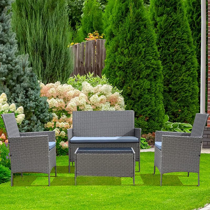 4 Seater Marylebone Garden Furniture Set With Glass Topped Table 0