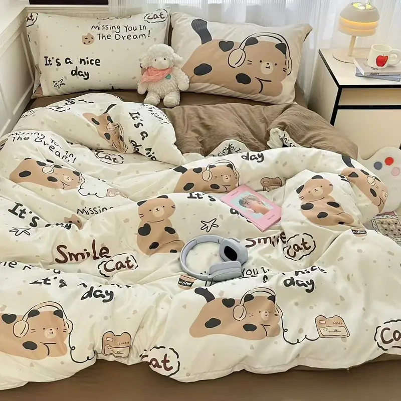 Set Chăn Ga Cotton Đũi Sợi Bông Tự Nhiên Cao Cấp Hot 2025 5