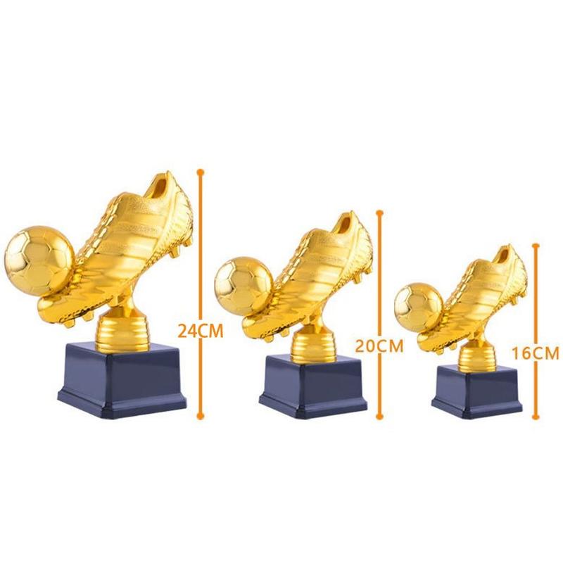 Model European Football Golden Boot Award Trophy Plastics Football Match Soccer Fans Souvenir Cup Excellent Player Award Competition Honor Football Shoe Award Home Decor 2