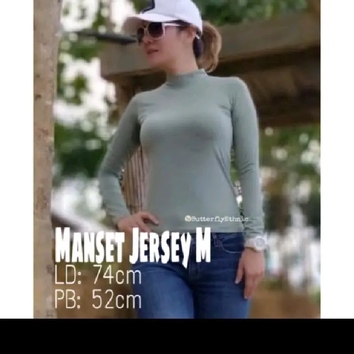 MANSET ATASA JERSEY/DALEMAN/ INER/ MANSET WANITA/ SIZE M/ PREMUM SUFER/